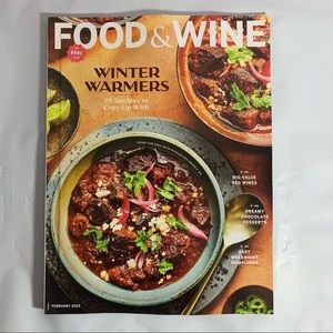 Food And Wine Magazine February 2022 Winter Warmers Chocolate Desserts Dumplings
